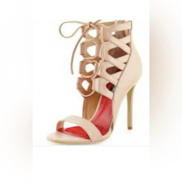 Charles Jourdan 💋 Lace-up Heels. ‎ Gently used and stunning!!! Size 8.5 - Picture 3 of 15